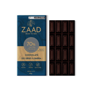 Chocolate Intenso 70% com Nibs de cacau e flor de sal