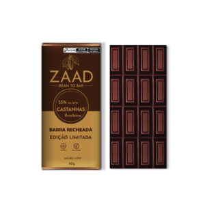 Chocolate 55% ao Leite - Barra Recheada com Praliné de Castanhas Brasileiras – EDIÇÃO LIMITADA
